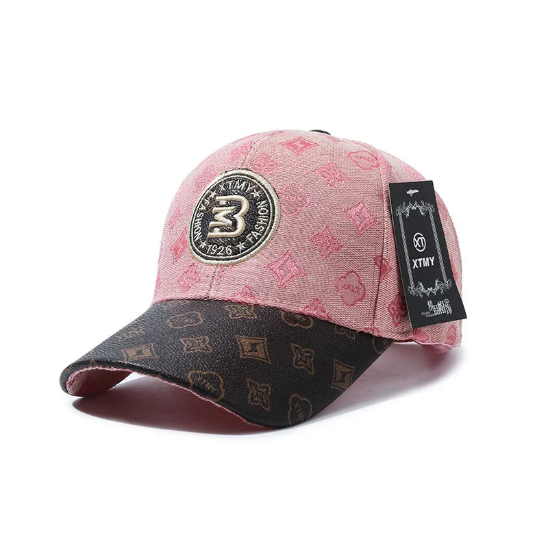 High Quality Summer Fashion Cotton Breathable Baseball Hat Snapback Letter Embroidery Face-Slimming Outdoor Cap for Women/Men