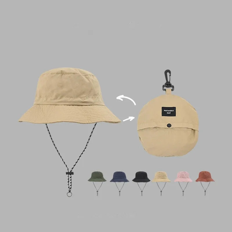 Outdoor storage, sun protection, waterproof, summer camping, hiking hat, UV resistant sun hat, hiking hat, fisherman hat