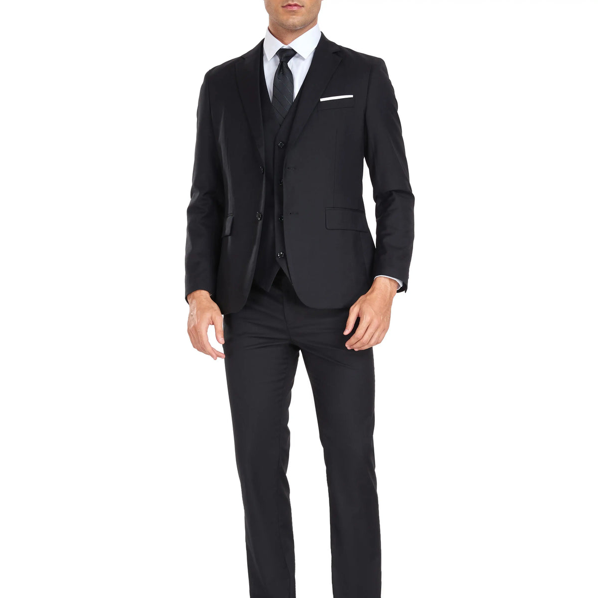 Men's suit 3-piece jacket vest pants size XS-XXXL casual fashion single-breasted jacket wedding party elegant and stylish
