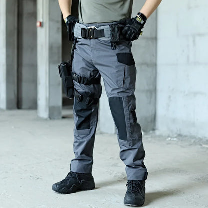 Cargo Pants Men Tactical Trousers Casual Multi Pockets Waterproof Pant Wear-Resistant Casual Trousers Outdoor Hiking Work Man