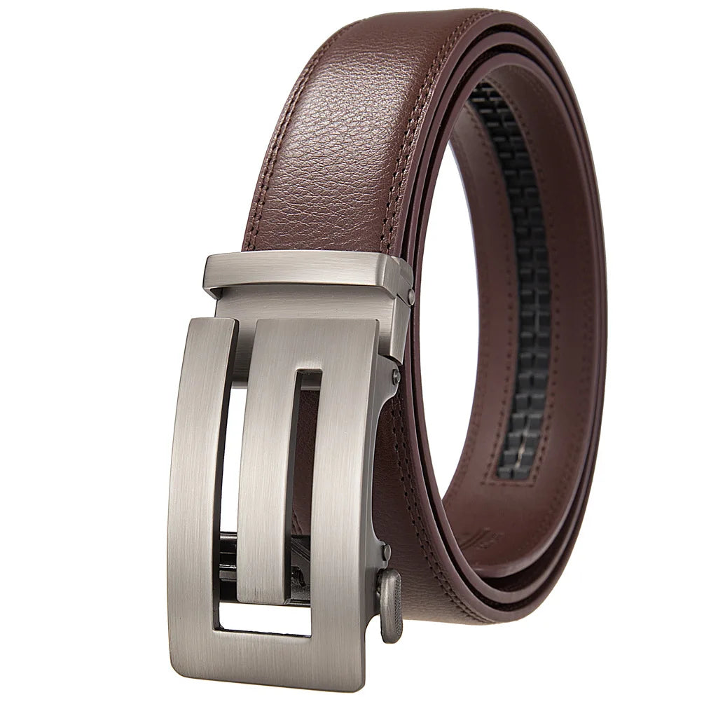Men's Belt Genuine leather belt Man's high quality luxury business automatic belt Adjustable designer belt for men