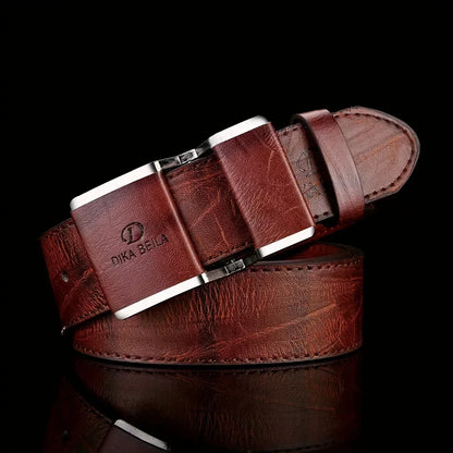 Men's Business Belt Smooth Buckle Leisure Belt Jeans Belt Suit Pants Belt