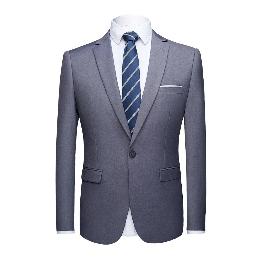 2026 Men's Green Suit Jacket, Single Button V-Neck Coats, Suitable for Wedding/Party/Business/Work/Interview Asian Size Blazer