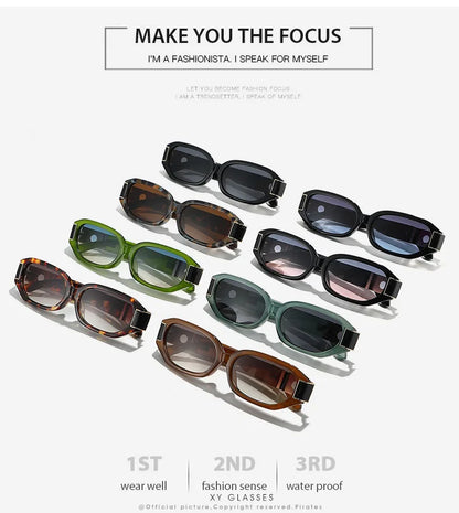 European American Polygon Small Sunglasses UV Protection Sun Glasses Multi Color Lens Women Street Fashion Outdoor Beach Shades
