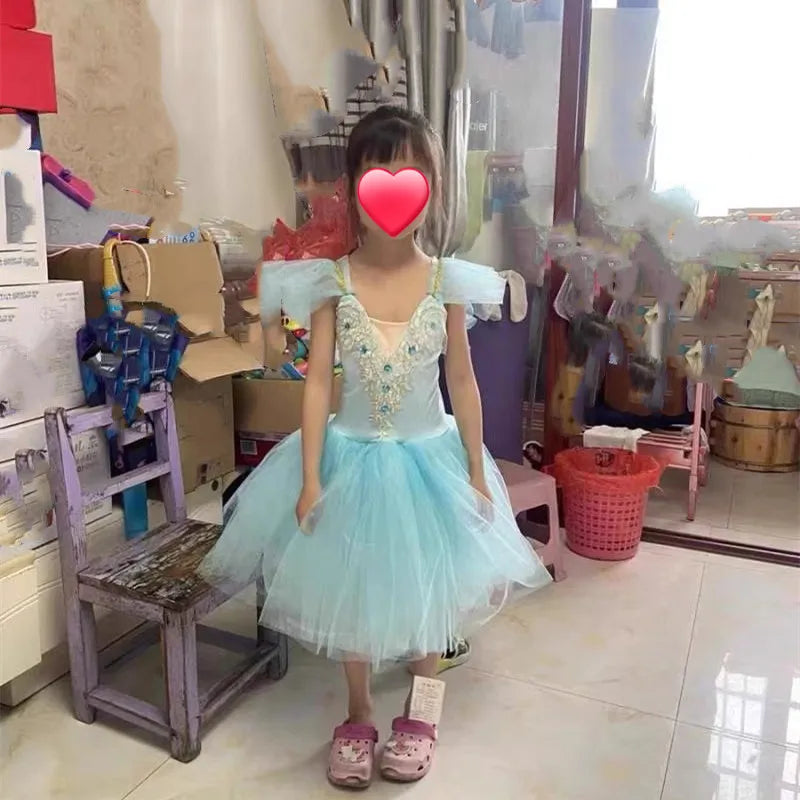 Girl Ballet Dress Tutu Outfit Vestidos Princess Dance Costumes Kids Clothes Summer Girls Dresses Ballet Leotards Children's Day