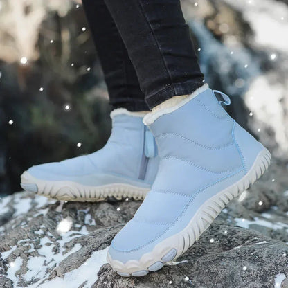Cotton Boots Men/women Large Size 47 Waterproof Snow Boots Winter Warm  Comfort Zipper Anti Cold Non-slip Cotton Boots