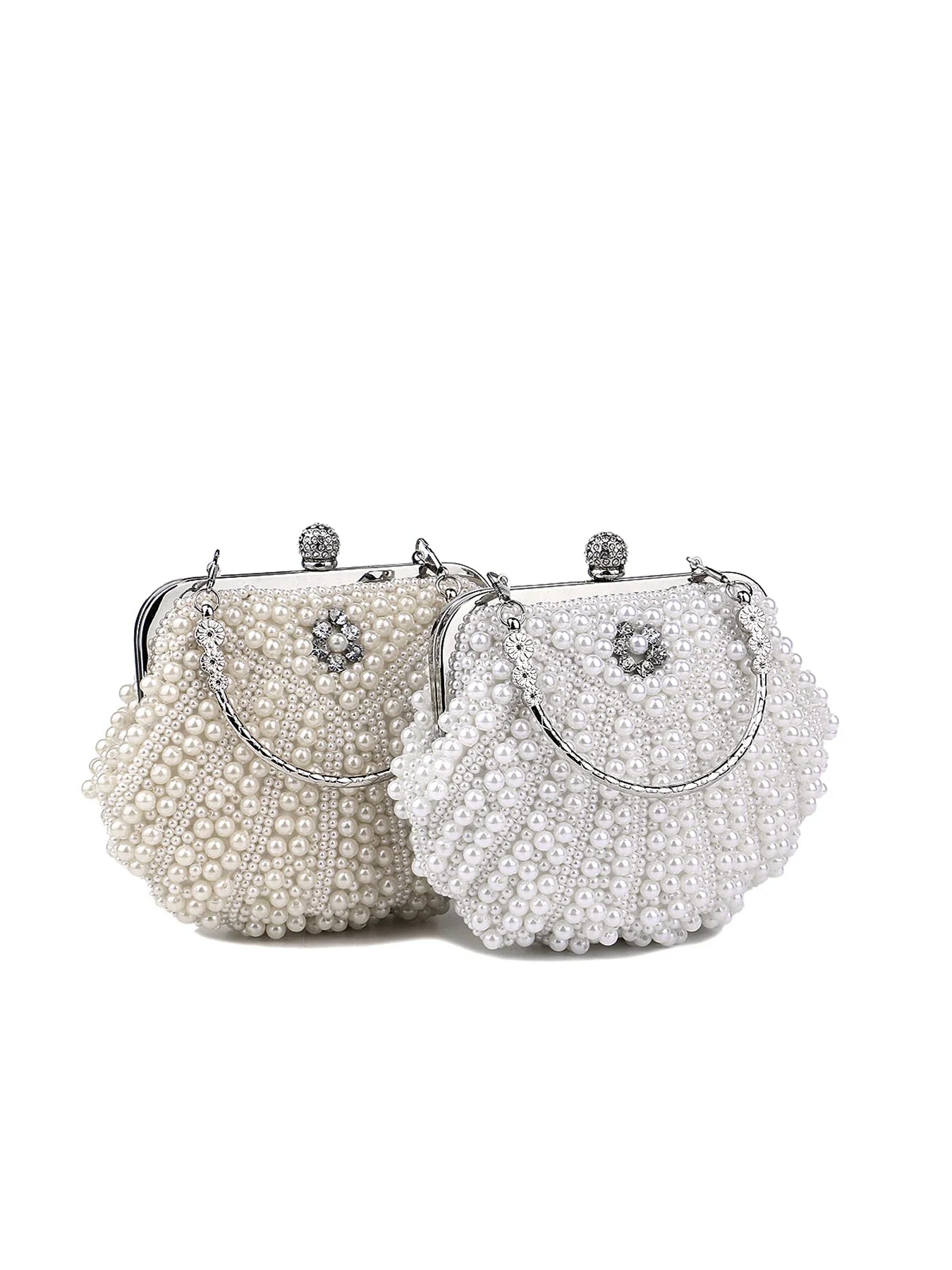 Pearl Clutch Bags Women Purse Ladies white Hand Bags Evening Bags for Party Wedding black Shoulder Bag Bolsa Feminina