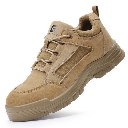 Fashion 2025 Plastic Toe Summer Breathable Labor Shoes Composite Toe Cap Indestructible Work Safety Boots Sneakers Male Footwear