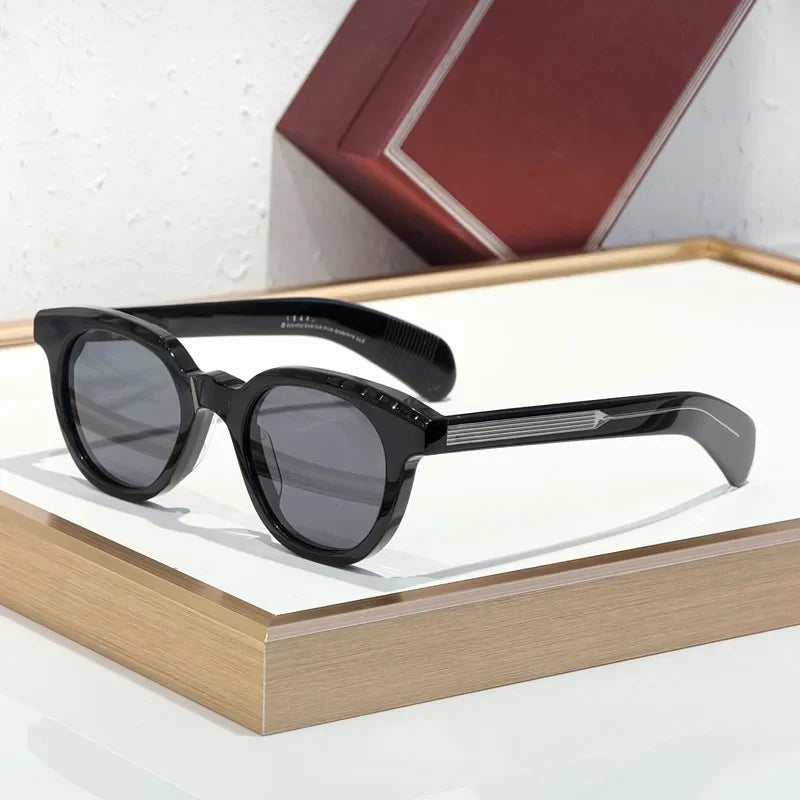 1948 Luxury Classical Sunglasses Men Thick Acetate Oval Brand Design Fashion Street High Quality UV400 Optical Glasses With Case