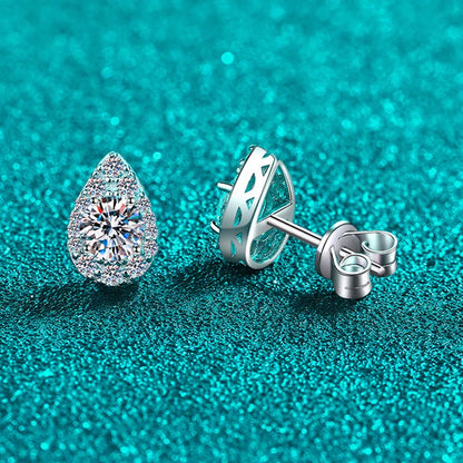 1cttw Sparkling Moissanite Stud Earrings for Women Engagement Birthday Gift Jewelry 100% 925 Sterling Silver Wholesale
