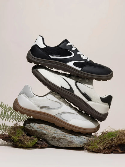 Unisex Barefoot Shoes Wide Width Minimalist Sneakers Zero Drop Classic Retro Outdoor Walking Shoes for Men Women