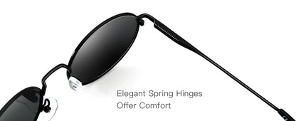 Retro Oval Polarized Sunglasses for Women Men Trendy Round Y2k Sunnies Small 90s Style Vintage Shades Sun Glasses