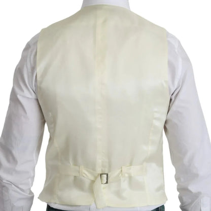 Men Vest Ivory With Lapel Single Button Solid Waistcoat For Wedding Party Banquet Business Work Office Daily Men Suit Vest