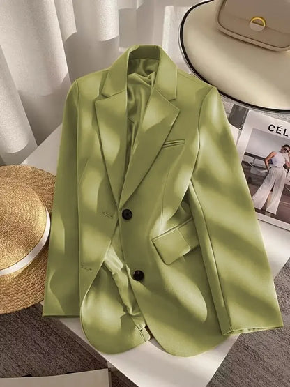 New Spring Suit 2025 Suit Jacket for Women with Small Temperament and High-end Feel Loose Casual Chic Elegant Fashion Coat Top