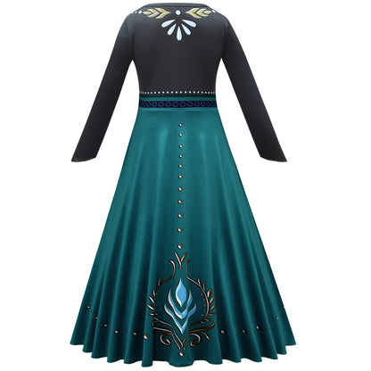 Frozen Snow Queen Elsa Anna Dresses for Girls Costumes Kids Cosplay Princess Children Gowns Clothes Party Dresses Outfits