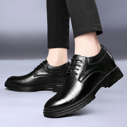 Genuine Leather Men's Oxford Shoes Lace Up Casual Shoes Comfortable Sneakers Outdoor Male Walking Shoes Formal Dress Footwear