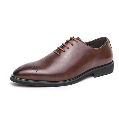 Men's Genuine Leather Dress Shoes Classic Oxford Soft Comfortable Lining Non-Slip Rubber Sole Business Office Formal Occasions