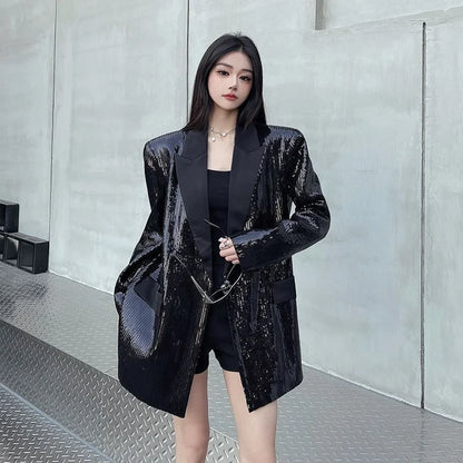 Fashion High-Quality Blazer Jacket Women 2026 New Autumn Long SleeveTemperament Casual  All-Match Ladies Suit Outerwear Tops