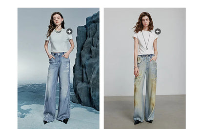 Women Denim Jean 2025 Spring New Long Pants 8518053