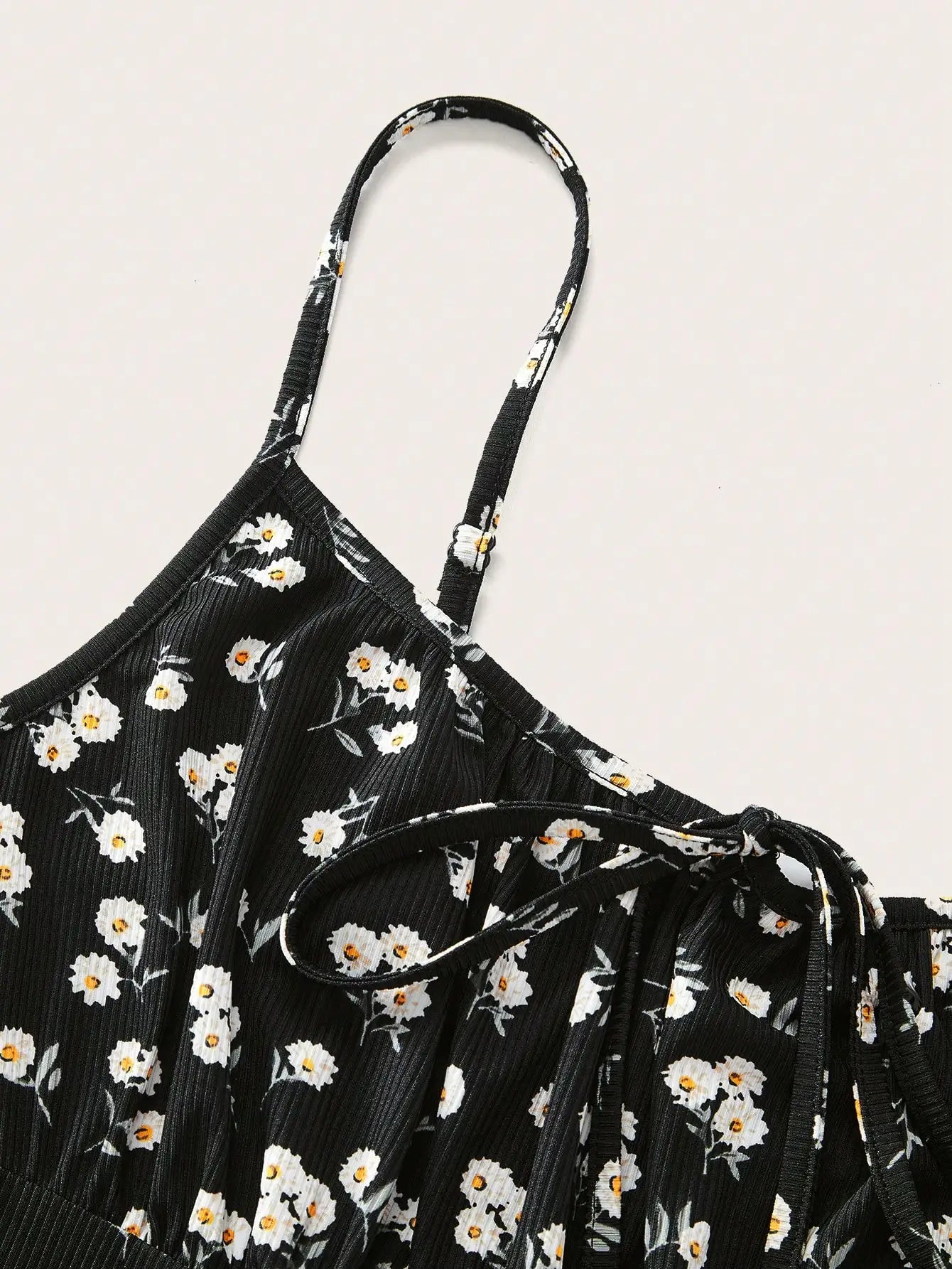 New fashion floral elegant sleeveless thin strap camisole dress