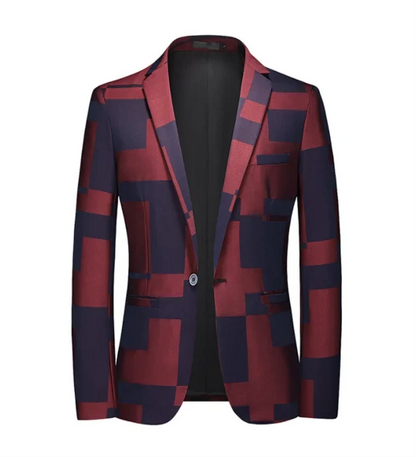 2026 New Men Business Social Suit Jacket Summer Male Single Breasted Thin Dress Male Jacquard Blazers Coats