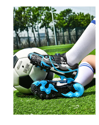 New Men Kids Professional Soccer Shoes Grass Boys Ultralight Football Boots Match Training Shoes Cleats Non-Slip Drop Shipping