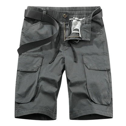 Men Spring Casual Tactical Cargo Shorts Men Multi Pocket Outdoor Shorts Men Breathable Sports Workout Daily Wear Male Shorts