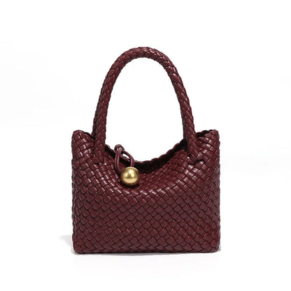 Summer Woven Shoulder Bag for Women Crossbody Tote Bag for Women Small Handbag Vegan Leather Purse Tote Handbag Hobo Bag