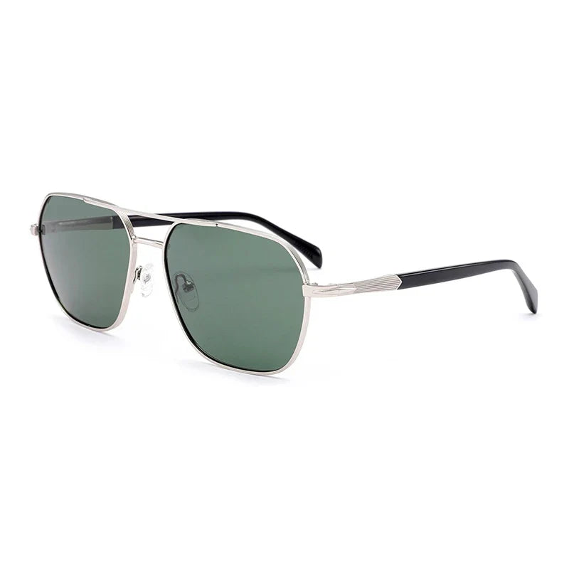 Fashion Aviator Polarized Prescription Sunglasses Mens Trend Metal Pilot Uv400 Protection Pilot Corrective Sun Glasses