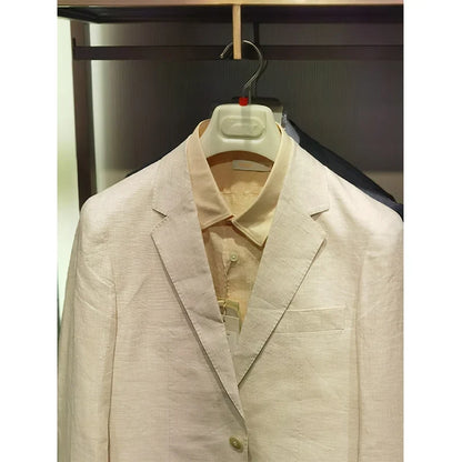 Men's Spring and Summer New Linen Blazer, Thin Vintage British Style Suit Jacket, Linen Material for Middle-Aged Business