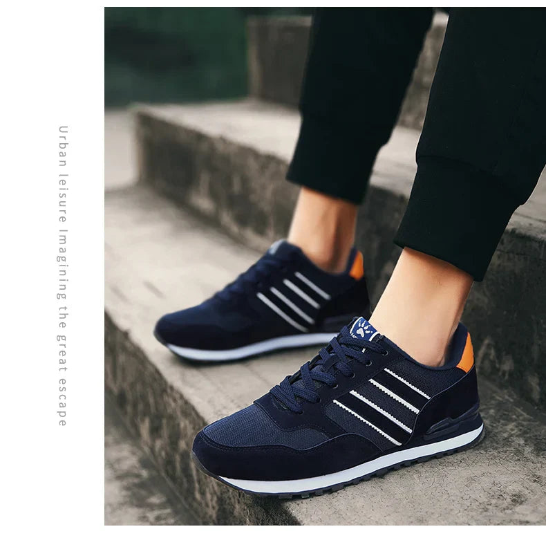 High Quality Men's Sneakers Leather Casual Shoes Autumn 2024 New Breathable Men Shoes Tenis Male Flat Shoe Zapatillas Hombre