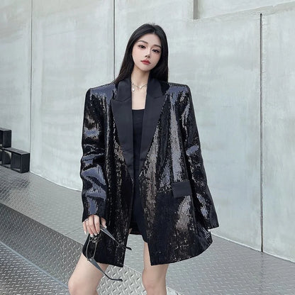 Fashion High-Quality Blazer Jacket Women 2026 New Autumn Long SleeveTemperament Casual  All-Match Ladies Suit Outerwear Tops