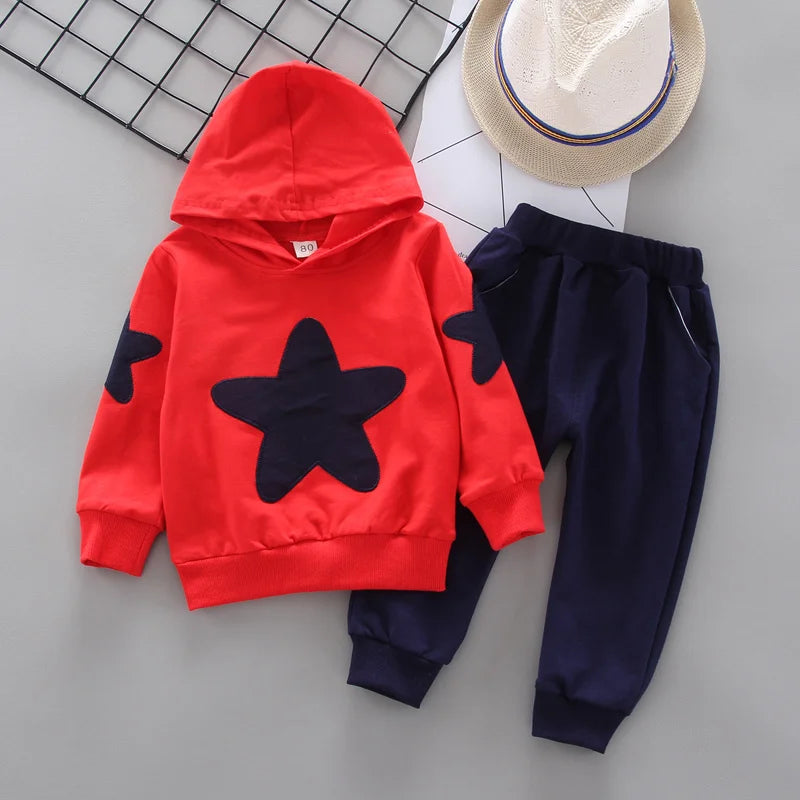 New Spring Autumn Baby Girl Clothes Children Boys Letter Hoodies Pants 2Piece Set Infant Clothing Toddler Costume Kids Tracksuit