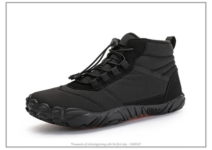 SURGUT Men Snow Boots Plush Warm Waterproof Winter Outdoor Ankle Shoes For Men