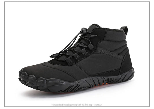 SURGUT Men Snow Boots Plush Warm Waterproof Winter Outdoor Ankle Shoes For Men