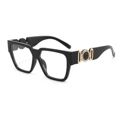 INS 2026 New Fashion Sunglasses Women Wide-leg Sun Glasses Men Trendy Brand Square Oversized Anti Blue Light Flat Mirror UV400
