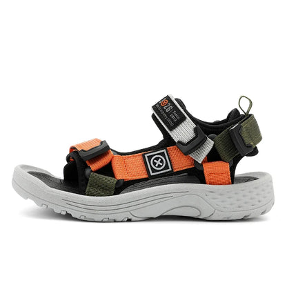 New Summer Kids Sport Sandals, Children Casual Breathable Barefoot Shoes, Non-Slip Lightweight Water Beach Sandals for Boys