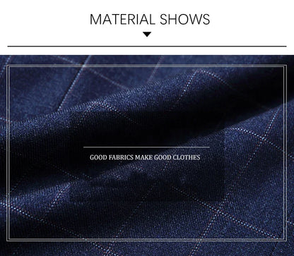Brand Midlife Mans Blazers 2026 New Spring Autumn Plaid Design Casual Suit Men Classics Comfortable Suit Jacket Men