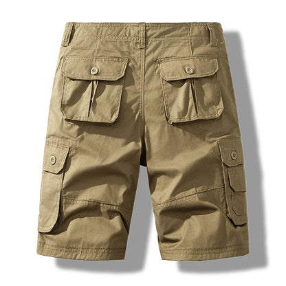 Men's Short Pants Cotton Cargo Shorts Tactical Breeches Casual Sports Man Hiking Fishing Streetwear