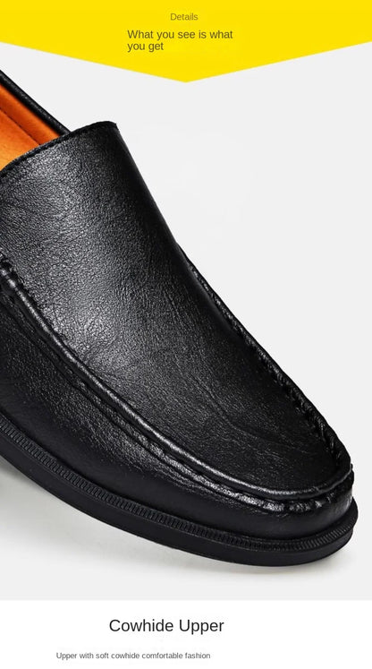 Genuine Leather Men's Shoes Classics Business Dress Shoes Moccasins Slip on Loafers Driving Shoes for Men Casual Shoe Big SIze48