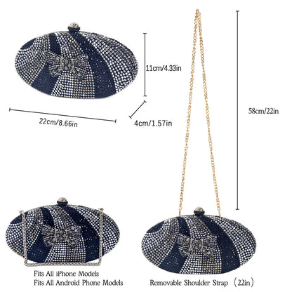 Green Color Pointed-Toe High Women Heels Shoes and Bags for Women Rhinestone Evening Party Elegant Luxury Handbag