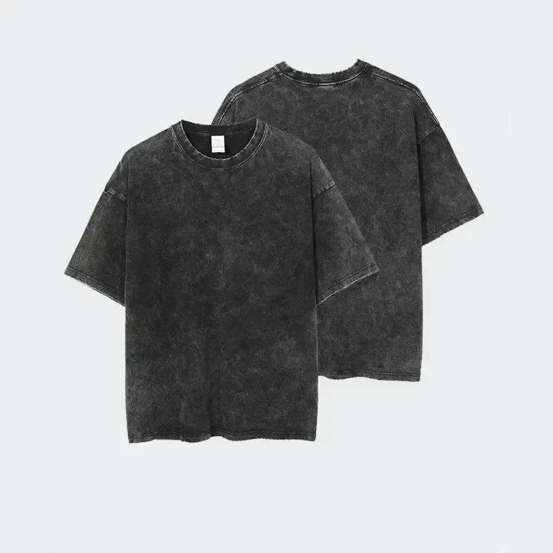 Y2k High Street Vintage Washed Men's Cotton T-Shirt Classic Movie Casual Loose Fit Short Sleeve Round Neck Tee Unisex Fans Gift