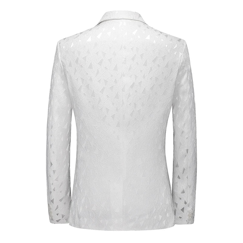 2026 New Men's Red Single-breasted V-neck Blazer Coat, Asian Fit Wedding Party Dress Jacket M-6XL New Arrivals