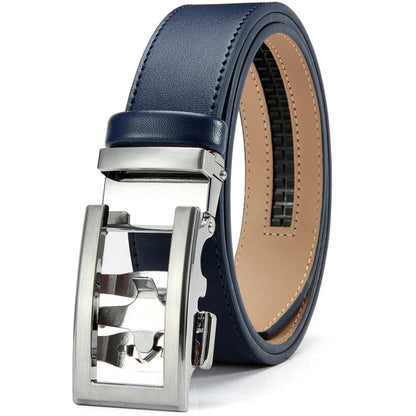 DOOPAI New Mens Belt Hollow Automatic Mens Belt Genuine Leather Luxury Belt  For Men Belt Male Strap Male Metal Automatic Buckle