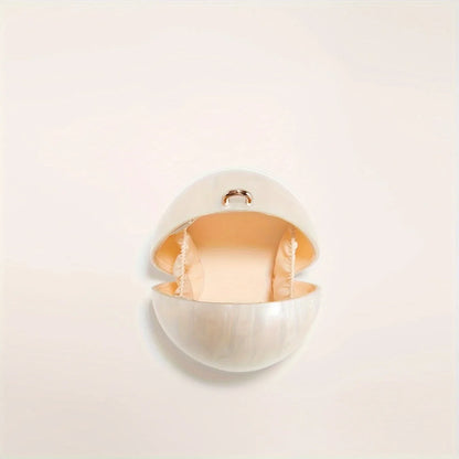 Women Acrylic Egg Bag Cute Pearl Evening Clutch Bag Beading Pearl Purse For Wedding Party Luxury shoulder Handbag Designer Chic