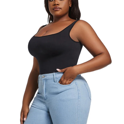 Plus Size Women's Briefs Bodysuit Butt Lifter Wide Shoulder Straps Shapewear Smooth Body Tummy Control Body Shaper XL-5XL New in