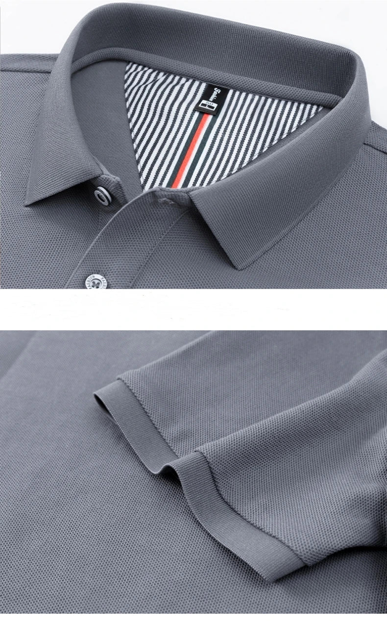 Luxury autumn and winter new Paul brand exquisite embroidered T-shirt high-end mens brand business casual comfortable polo shirt