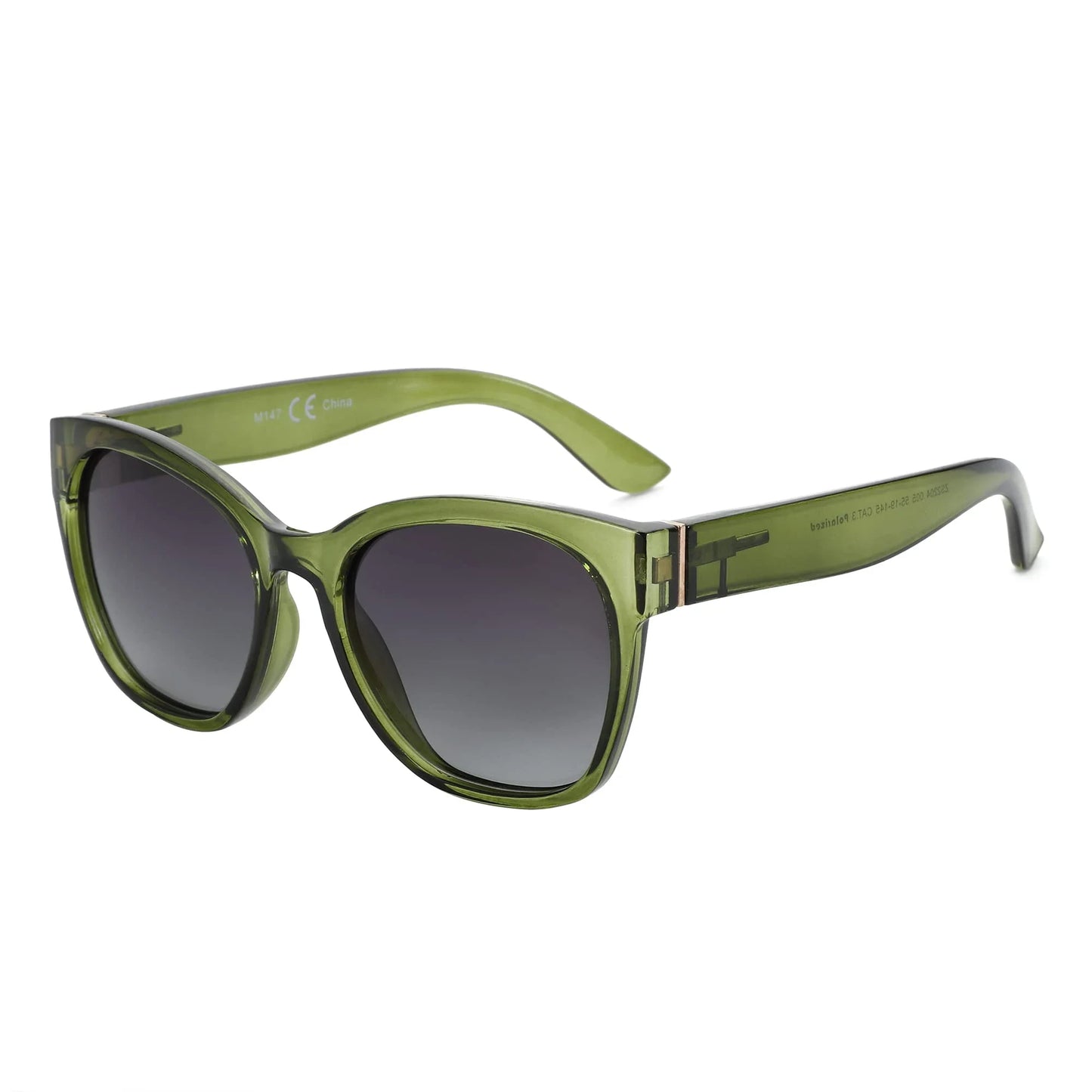 Fashion Original Thick Butterfly Frame Polarized Sunglasses for Women Chunky Uv400 Protection Shade Cat Eye Sun Glasses