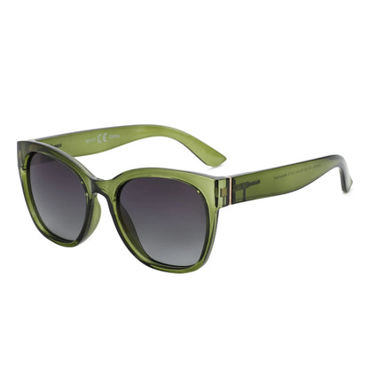 Fashion Original Thick Butterfly Frame Polarized Sunglasses for Women Chunky Uv400 Protection Shade Cat Eye Sun Glasses