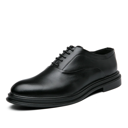 Brand Classic Derby Shoes Leather Man Business Dress Office Leather Shoes Flats Men Fashion Wedding Party Suit Club Shoe Vintage